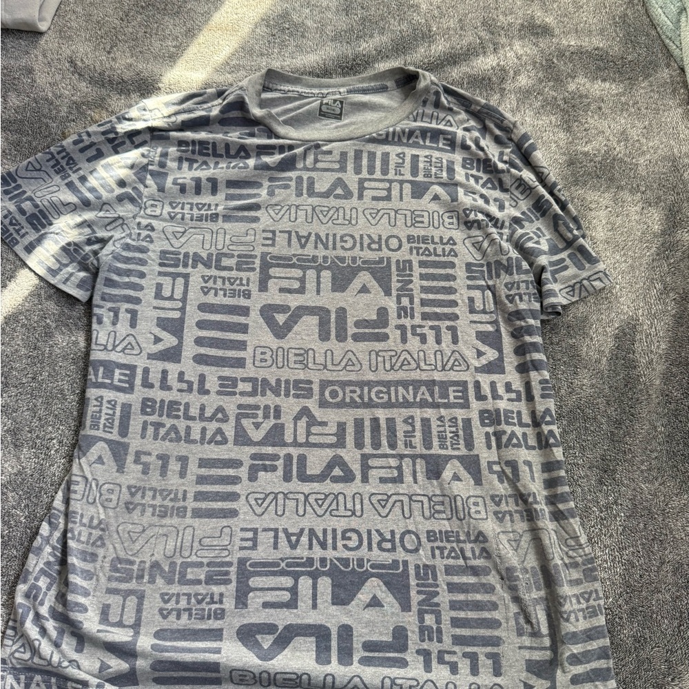 Fila Gray Short Sleeve Graphic Tee